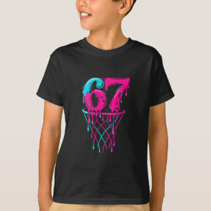 67 Sketll Drip Six Seven Lustige Gen Alpha T-Shirt