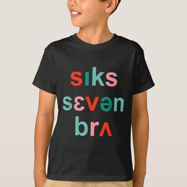 67 Speech Therapy Meme Funny Six Seven Bruh Slp Ch T-Shirt (Vorderseite)