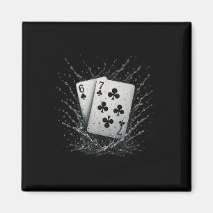 67 Spielkarten Sechs Sieben Meme Kartenspiel Poker Magnet