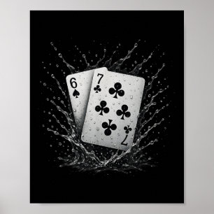 67 Spielkarten Six Seven Meme Kartenspiel Poker Ca Poster