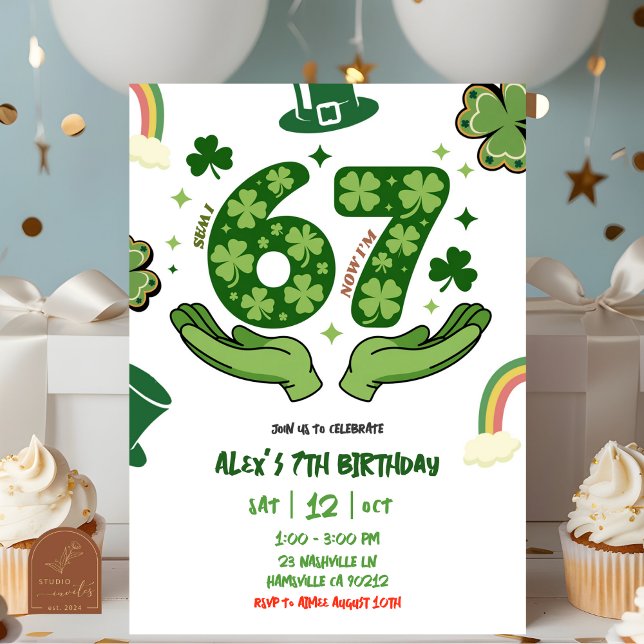 67 St Patrick Birthday Invitation Einladung (Von Creator hochgeladen)