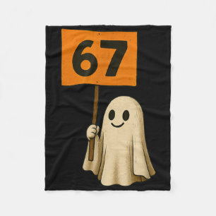 67 Süße Halloween-Geist Vintage-Minimalist-Design  Fleecedecke
