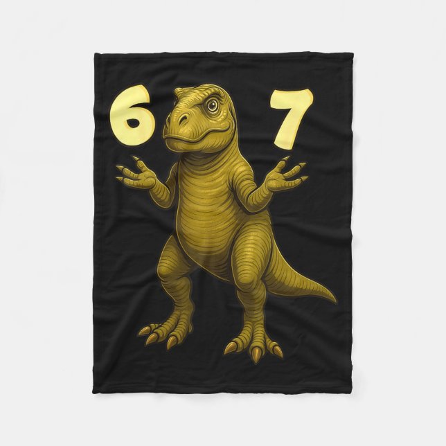 67 T-Rex Hände Bewegungs-Dinosaurier-Meme für Kind Fleecedecke (Vorderseite)