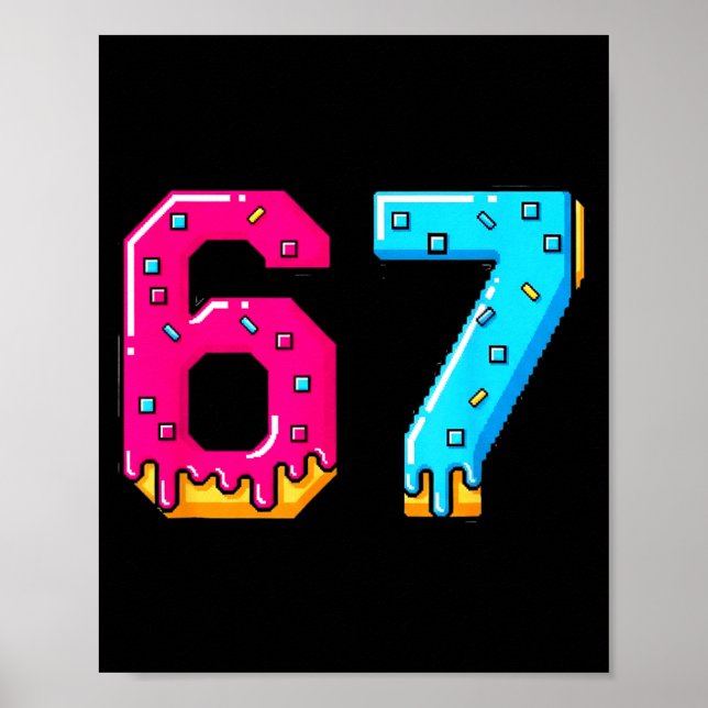 67 T-Shirt Baseball Lebensstil 101 Bekleidung Juge Poster (Vorne)