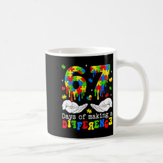 67 Tage einen Unterschied machen Autismus-Bewussts Kaffeetasse