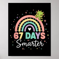 67 Tage schlauer Lustiger Drache Regenbogen Kinder