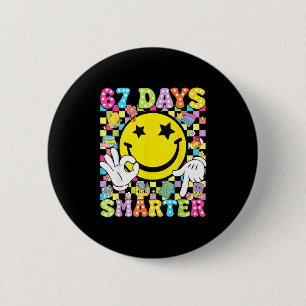 67 Tage schlauer Lustiger Sechs Sieben 67 Meme Leh Button