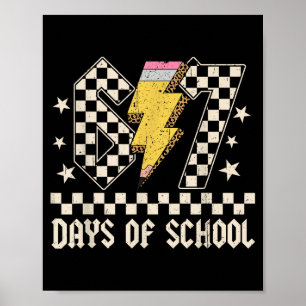 67 Tage Schul-Meme-Slang Abcd Rock Jungen Mädchen Poster