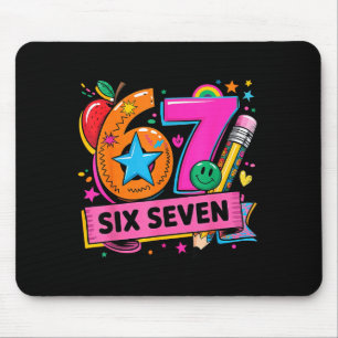 67 Tage Schule 67 Sechs Sieben Lehrer Schüler Meme Mousepad