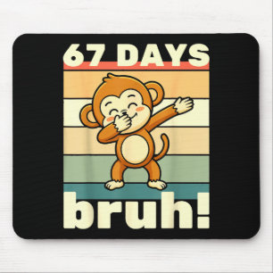 67 Tage Schule Bruh Lustiges Meme Jungen Kinder Da Mousepad