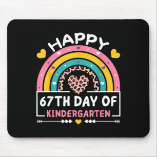 67 Tage Schule Glücklicher 67. Tag im Kindergarten Mousepad