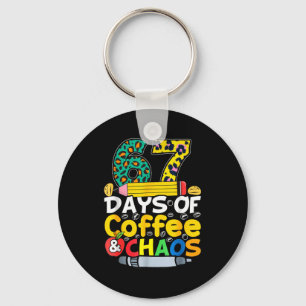 67 Tage Schule Kaffee Chao Sechs Sieben 6 7 Meme T Schlüsselanhänger