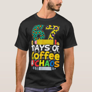 67 Tage Schule Kaffee Chao Sechs Sieben 6 7 Meme T T-Shirt