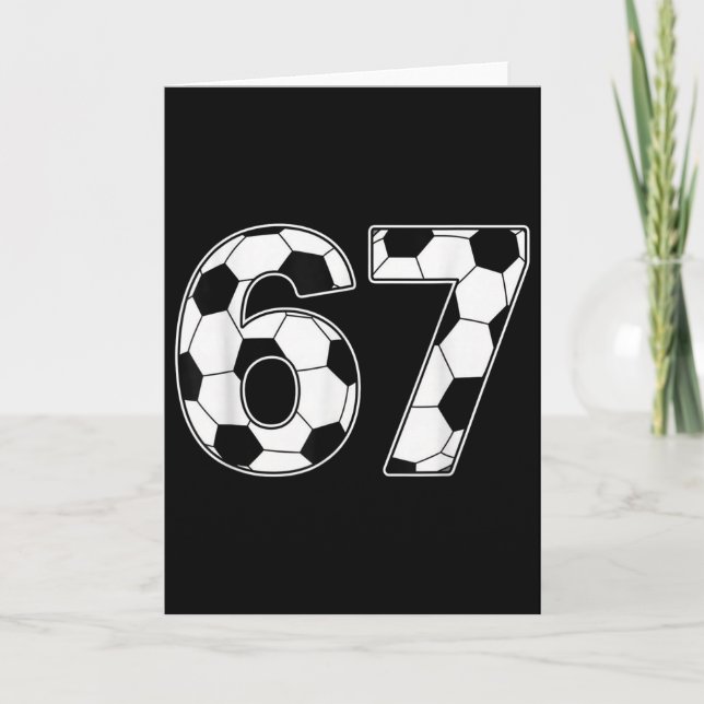 67 Tage Schule Lehrer Schüler Fußball  Karte (Vorderseite)