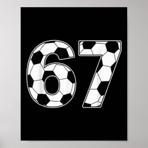 67 Tage Schule Lehrer Schüler Fußball Poster