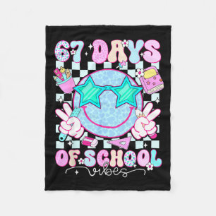 67 Tage Schulvibes Meme 100. Schultag S Fleecedecke