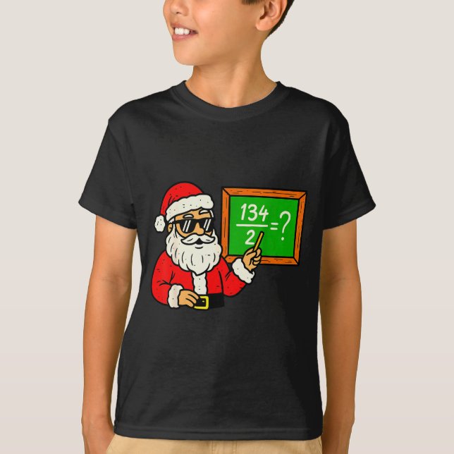 67 Teacher Christmas Santa Six Seven Meme Brainrot T-Shirt (Vorderseite)
