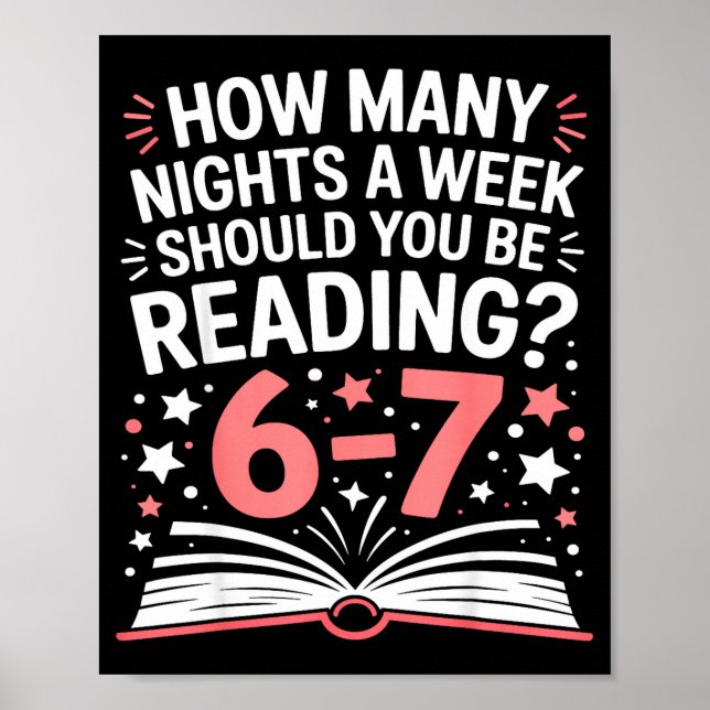 67 Teacher How Many Nights A Week Should You Be Re Poster (Vorne)