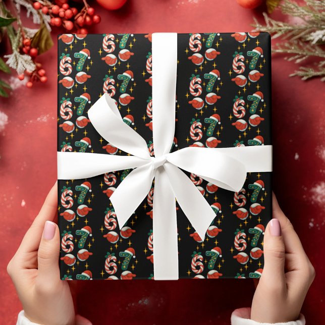 67 Teen Meme Six Seven Christmas Geschenkpapier Set (Von Creator hochgeladen)