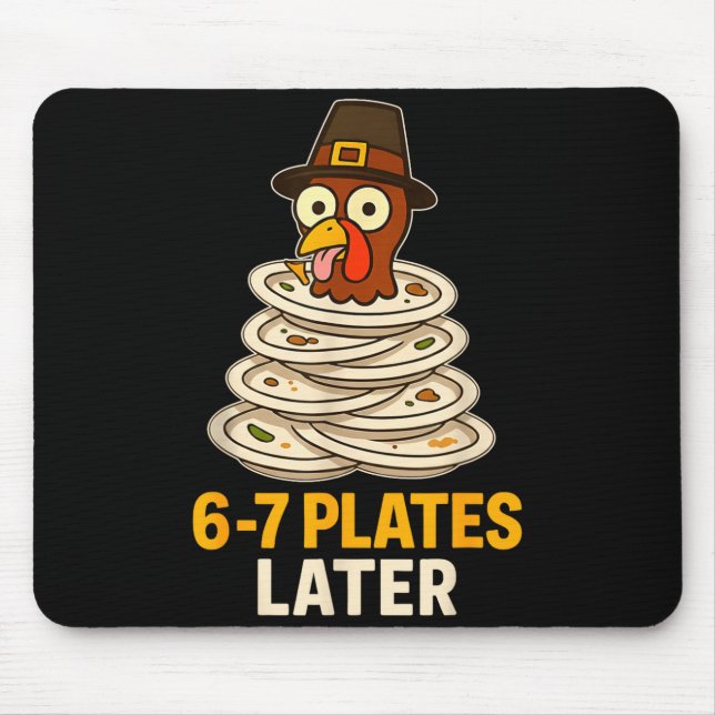 67 Thanksgiving Funny Turkey 6-7 Meme Six Seven Bo Mousepad (Vorne)