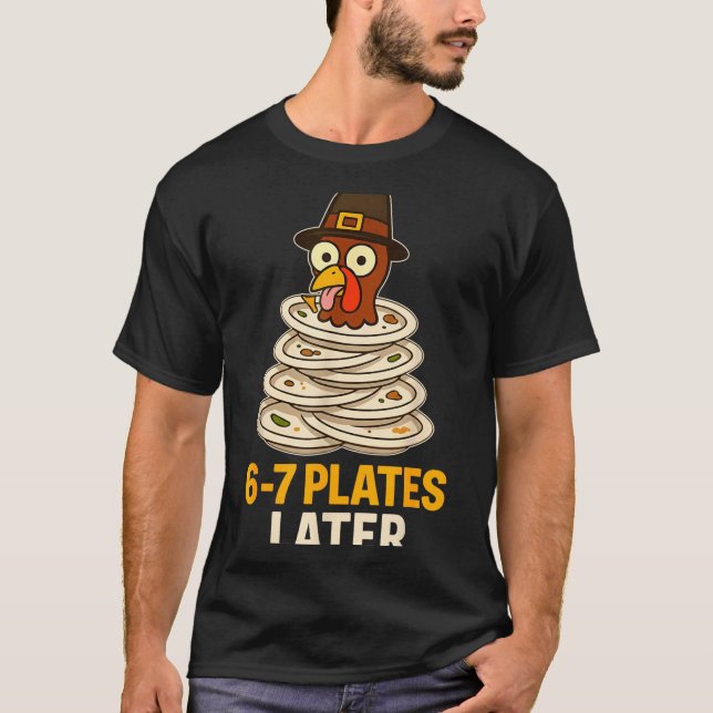 67 Thanksgiving Funny Turkey 6-7 Meme Six Seven Bo T-Shirt (Vorderseite)