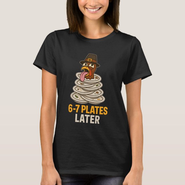 67 Thanksgiving Funny Turkey 6-7 Meme Six Seven Bo T-Shirt (Vorderseite)