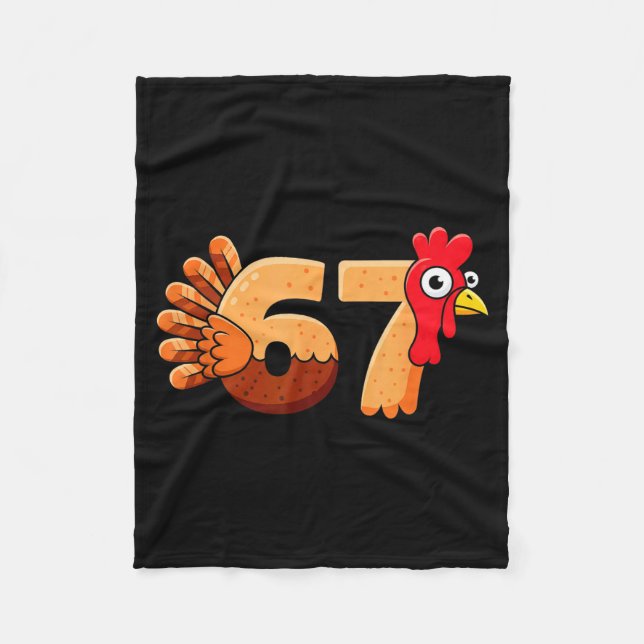 67 Thanksgiving Funny Turkey Thanksgiving 67 Turke Fleecedecke (Vorderseite)
