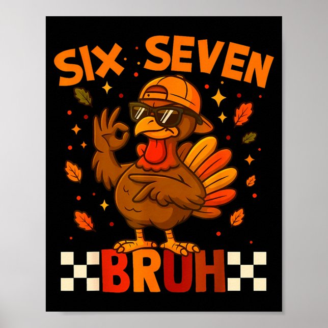 67 Thanksgiving Funny Turkey Thanksgiving 67 Turke Poster (Vorne)