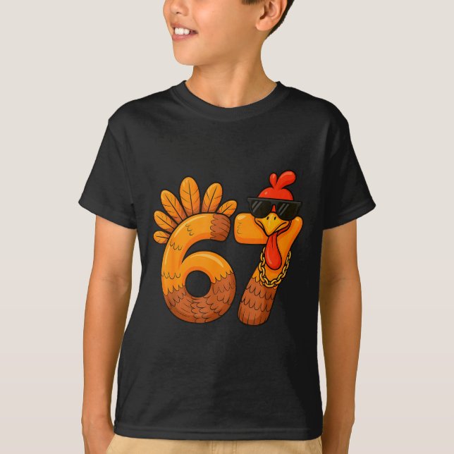 67 Thanksgiving Funny Turkey Thanksgiving 67 Turke T-Shirt (Vorderseite)