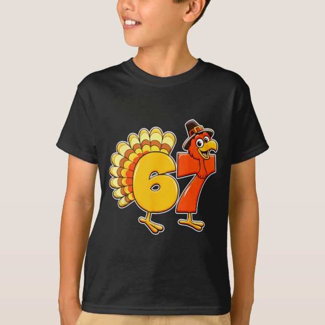 67 Thanksgiving Funny Turkey Thanksgiving 67 Turke T-Shirt (Vorderseite)