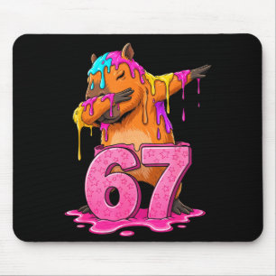 67 Tiere Lustig 67 Gehirnfaul Jugend Kinder Capyba Mousepad