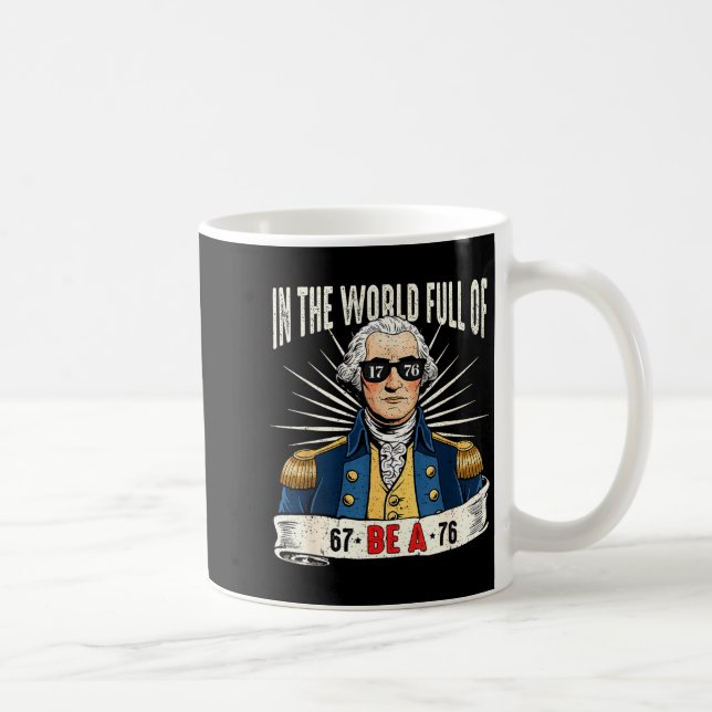 67 To 76 Funny George Washington History Meme  Kaffeetasse (Rechts)