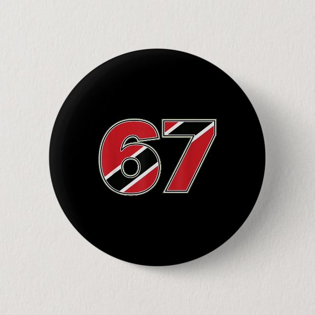 67 Trinidad Togo Flaggennummer Design  Button (Vorderseite)