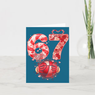 67 Valentinstag Liebe Tropfen Basketball Sport Smi Karte