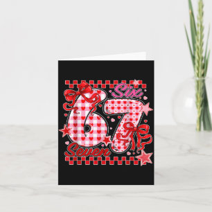 67 Valentinstag Six Seven Süße Liebe Valentinstag  Karte