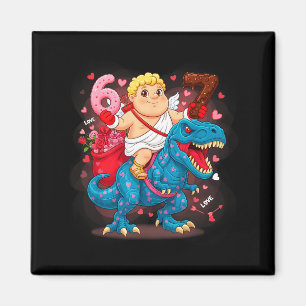 67 Valentinstag T-Rex Meme Lustig Cud Six Seven Magnet