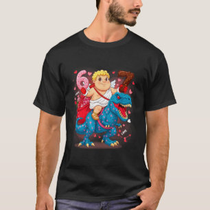 67 Valentinstag T-Rex Meme Lustiger Cupid Six Seve T-Shirt
