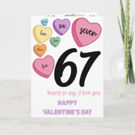 67 Valentinstagskarte Karte