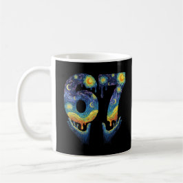 67 Van Gogh Starry Night Ice Cream Drip Funny Kaffeetasse