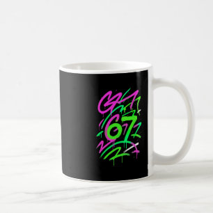 67 Versteckter Meme Trend Gen Z Alpha Six Seven 6 Kaffeetasse