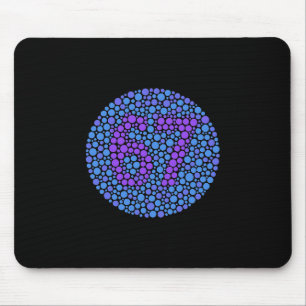 67 Versteckter Meme Trend Gen Z Alpha Six Seven 6 Mousepad