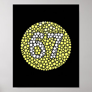 67 Versteckter Meme Trend Gen Z Alpha Six Seven 6  Poster