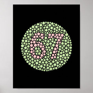 67 Versteckter Meme Trend Gen Z Alpha Six Seven 6 Poster