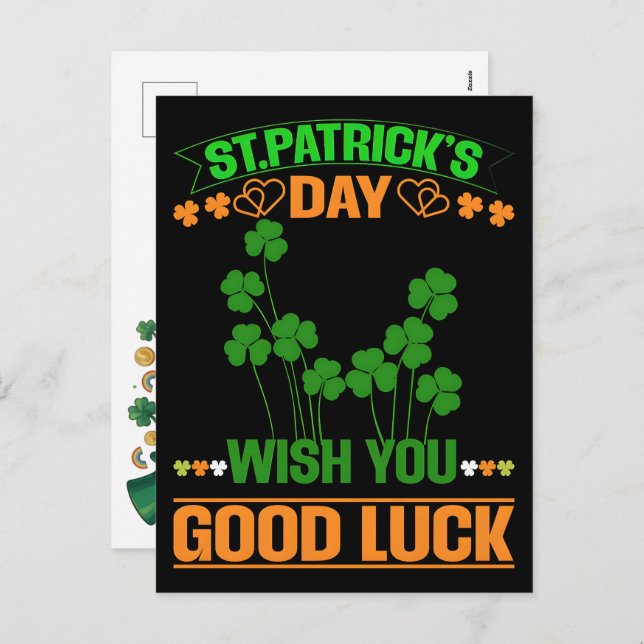 67 Viral Meme St Patricks Feiertagspostkarte (Vorne/Hinten)