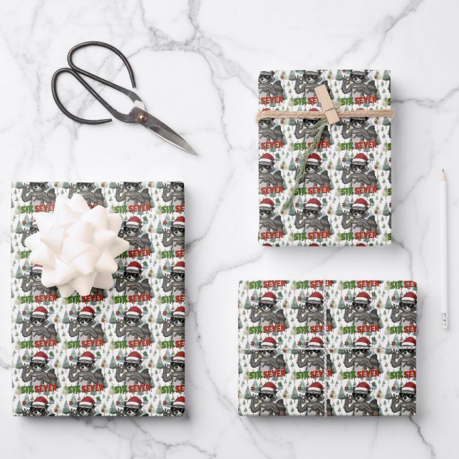67 Virales Geschenkpapier | Trendiger Six Seven Me Set (Vorderseite)