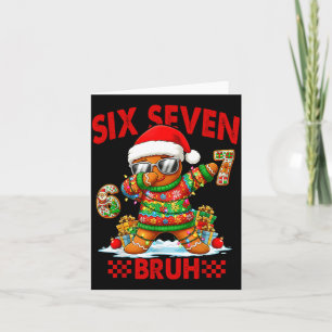 67 Weihnachten 6 7 Meme Lebkuchenmann Xmas Pyjama Karte