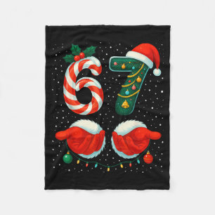 67 Weihnachten 6 7 Meme Schlafanzüge Urlaub Gen Al Fleecedecke