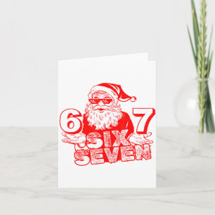 67 Weihnachten 6 7 Meme Sechs Sieben Lustiger Weih Karte