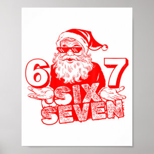 67 Weihnachten 6 7 Meme Sechs Sieben Lustiger Weih Poster