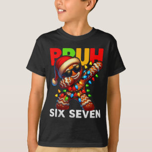 67 Weihnachten Bruh Lustig 67 Lebkuchen Dabbing Ki T-Shirt